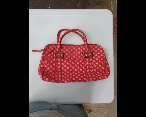 Vera Bradley quilted red bag