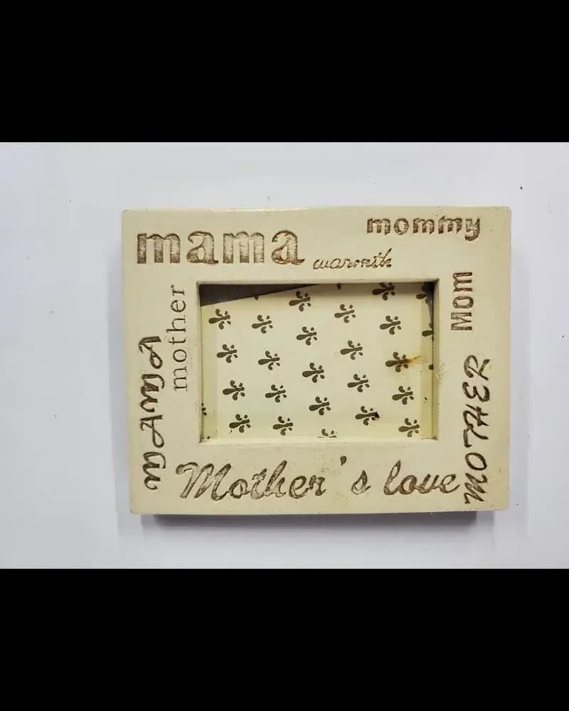 Wood mama mother picture frame