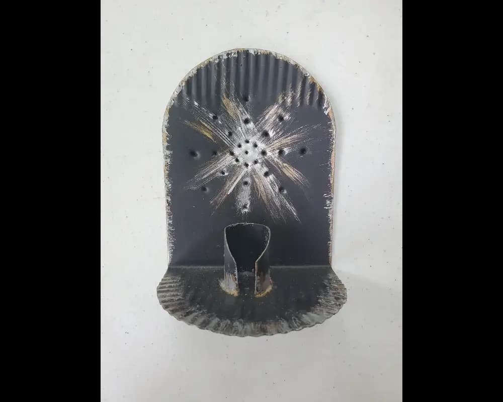 Vintage metal candle sconce lamp