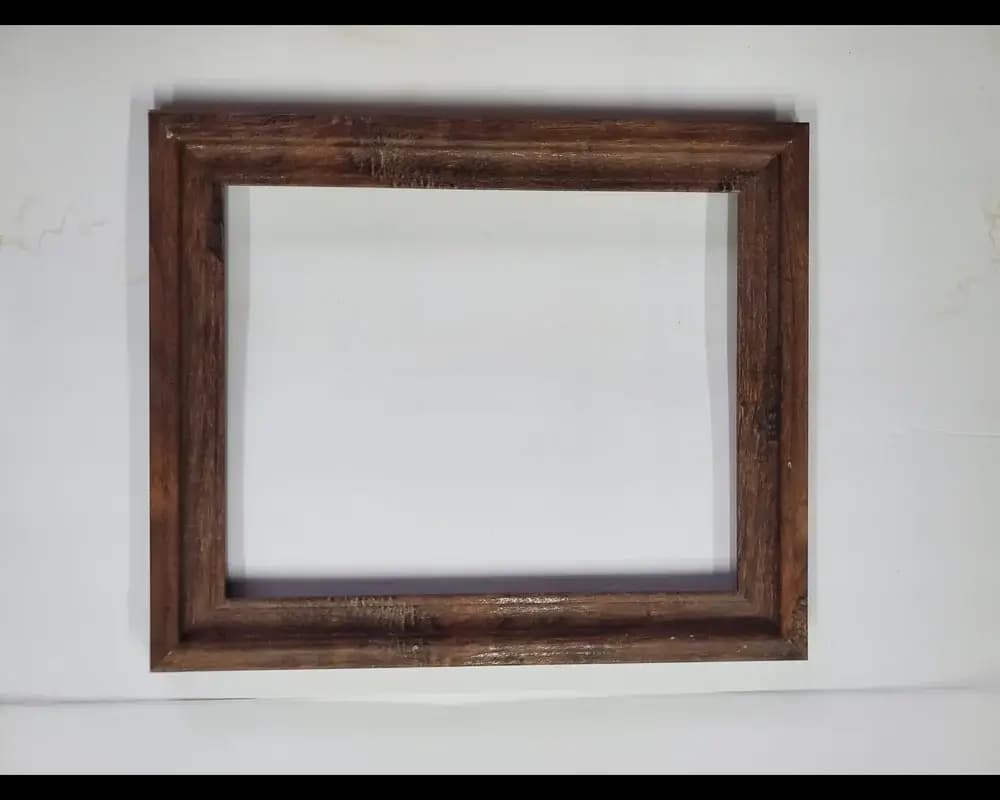 Vintage rustic dark wood frame