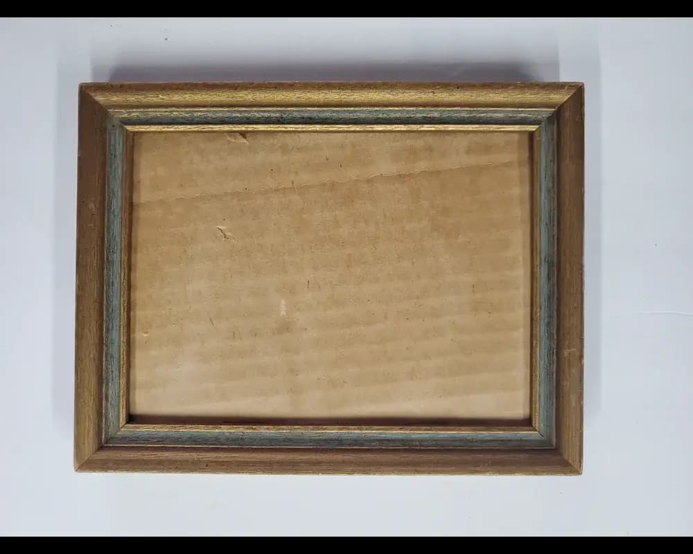 Vintage wood rustic picture frame