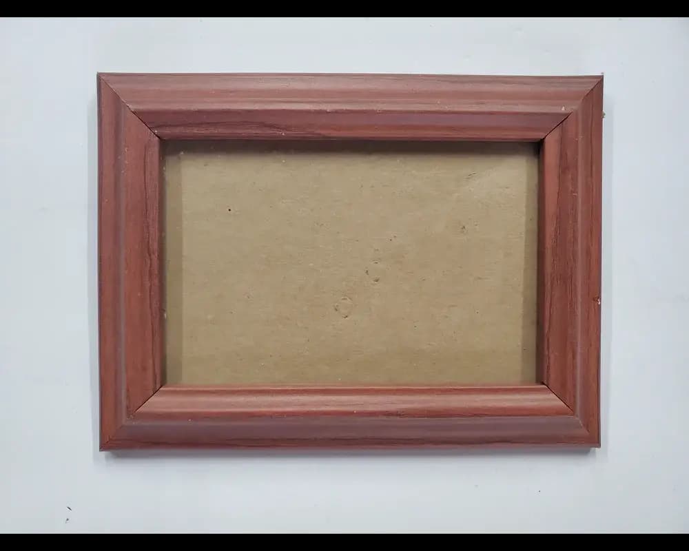 Vintage wood tone picture frame