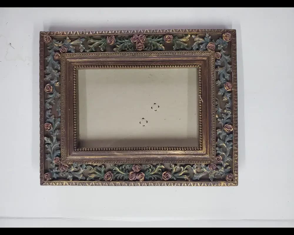 Vintage ornate floral picture frame